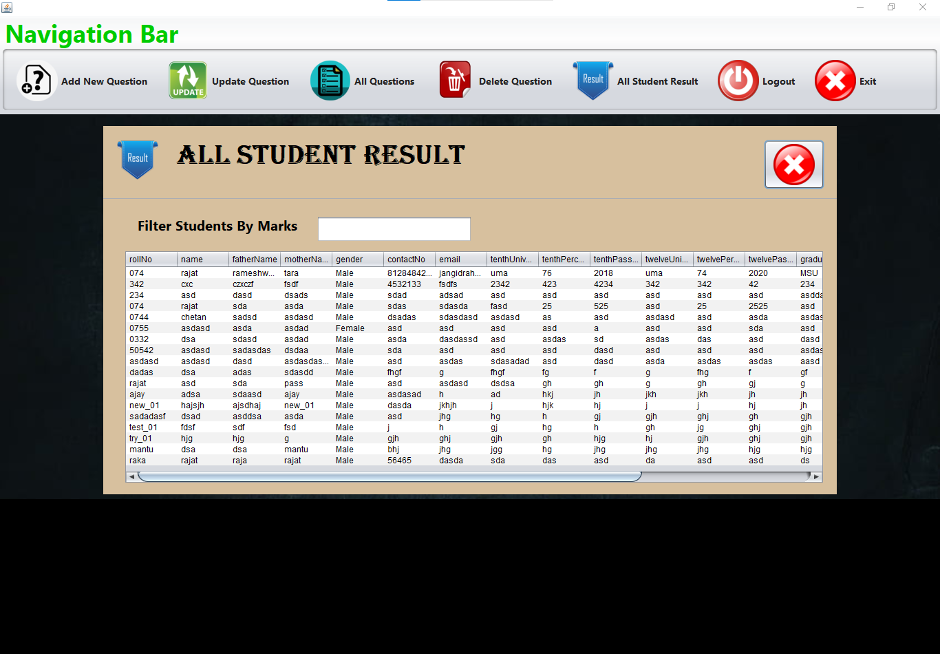Quiz Management System Project Rajat-Portfolio